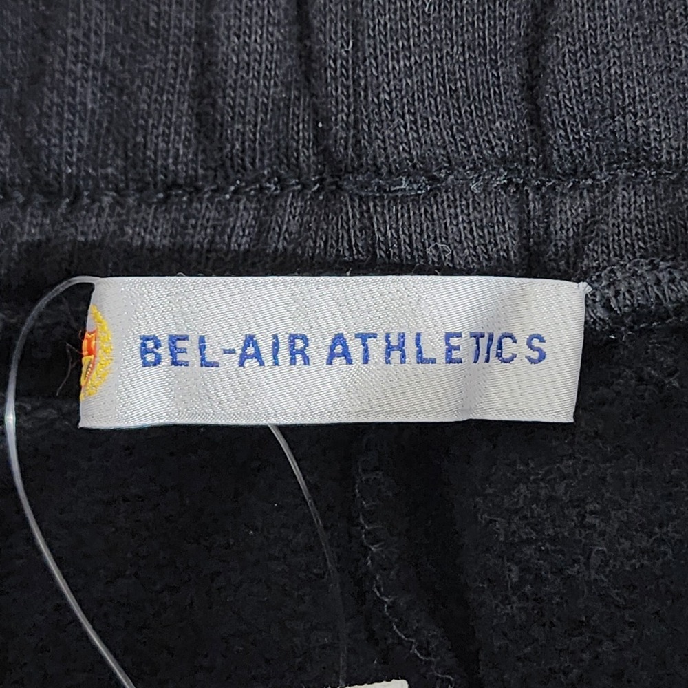Bel-Air Athletics Sweatpants Mens Medium‎ 30x31 Black Embroidered Tapered Pants - Picture 16 of 16